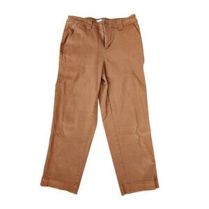 A New Day Size 6 Rust Straight Leg Pants High Rise Workwear